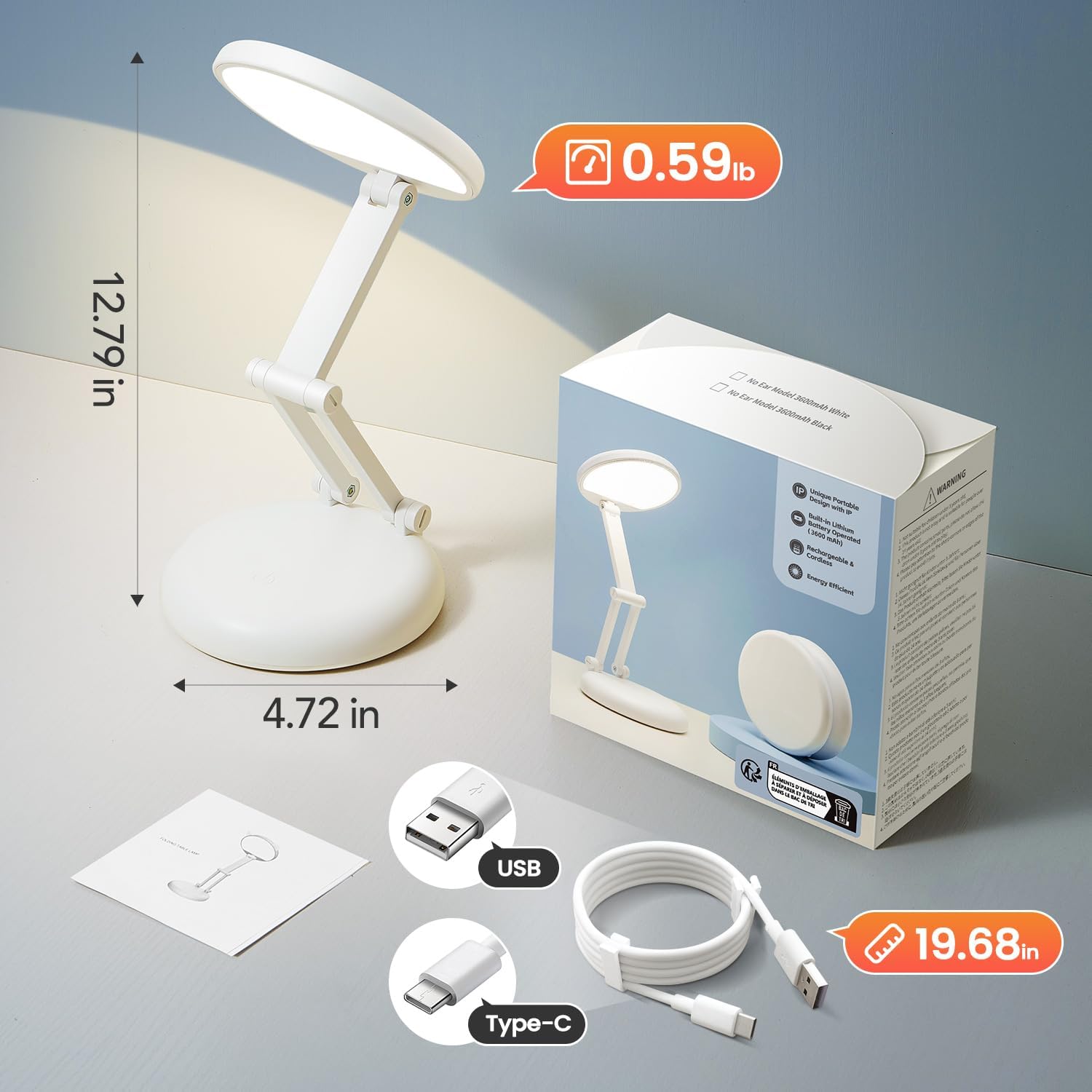 🌙✨ Foldable GlowBook LED Desk Lamp 💡📖