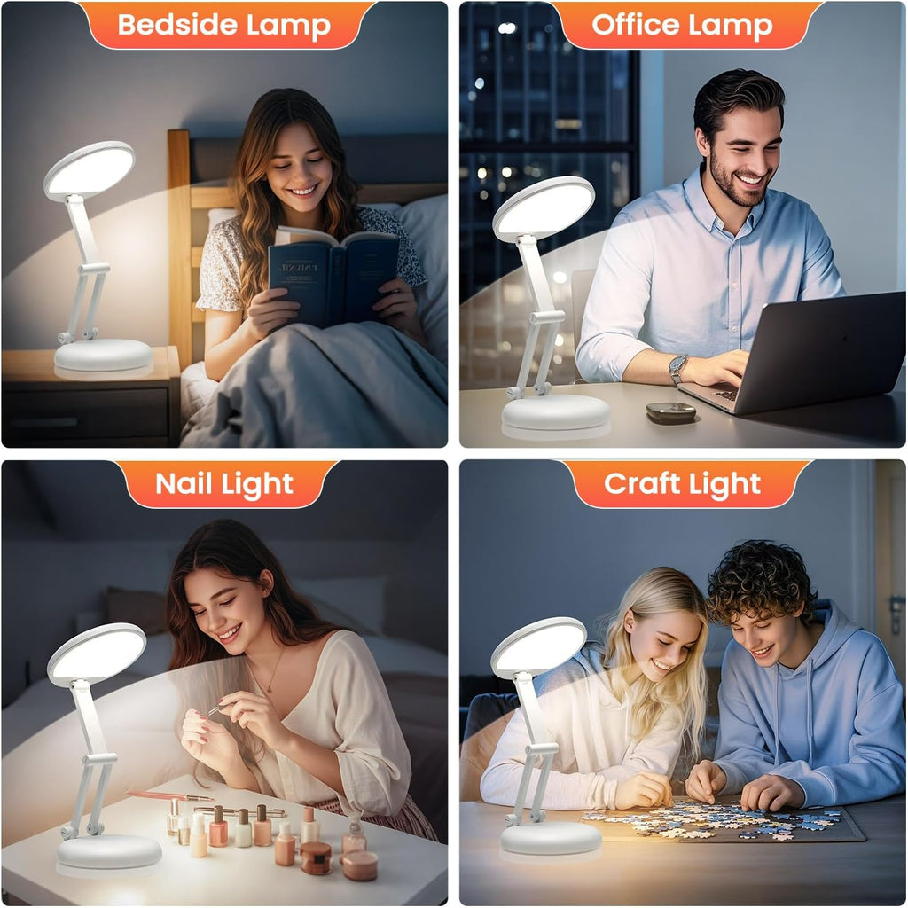 🌙✨ Foldable GlowBook LED Desk Lamp 💡📖