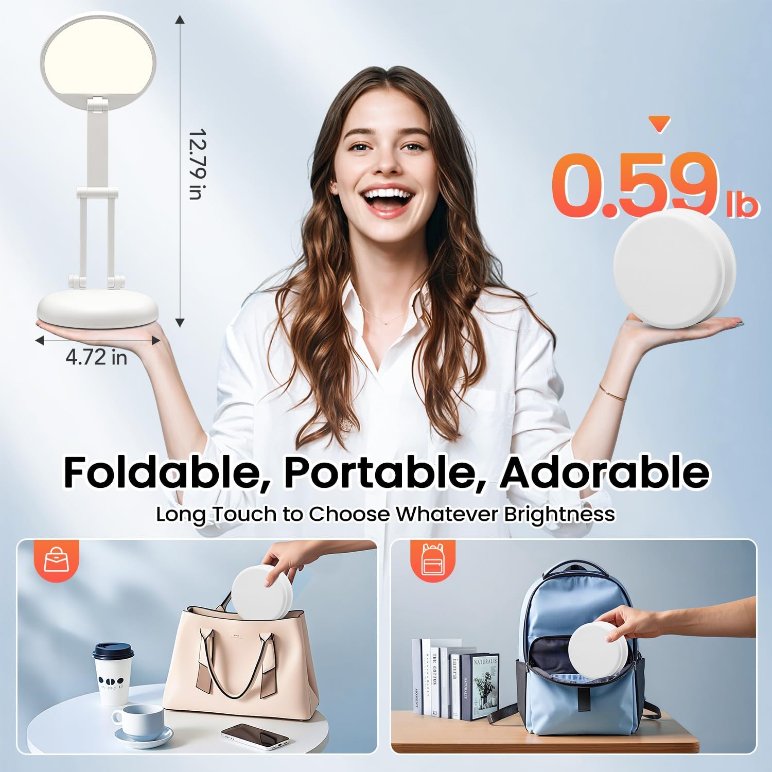 🌙✨ Foldable GlowBook LED Desk Lamp 💡📖