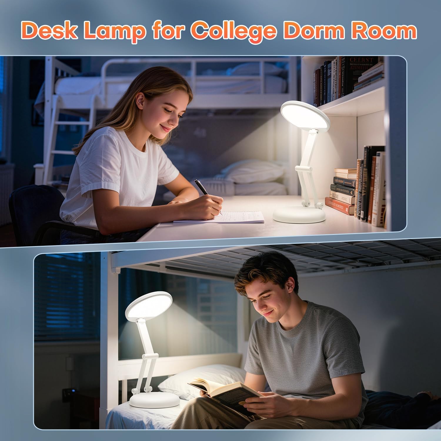 🌙✨ Foldable GlowBook LED Desk Lamp 💡📖