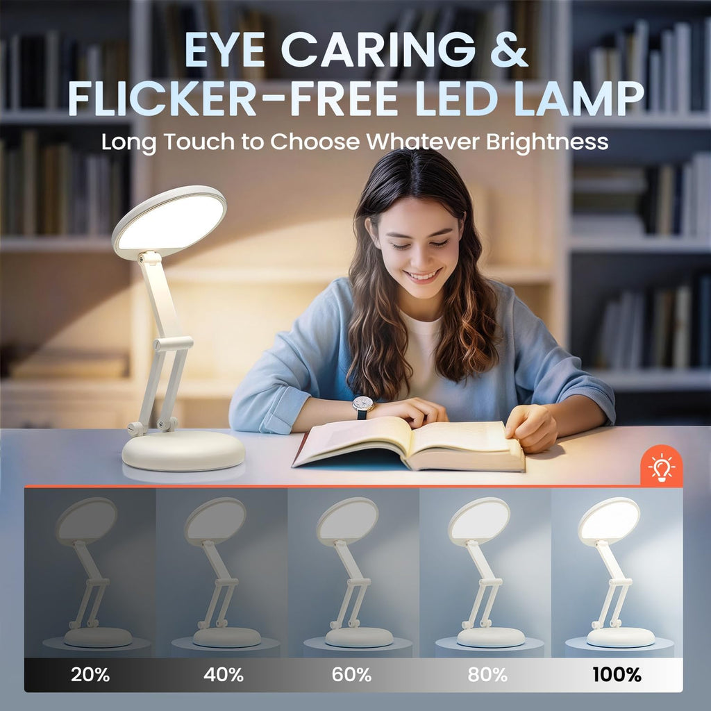🌙✨ Foldable GlowBook LED Desk Lamp 💡📖